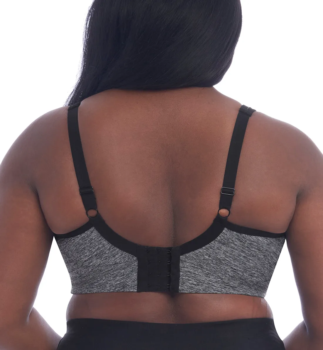 Goddess Non Wire Sports Bra (6913) - Pewter Heather