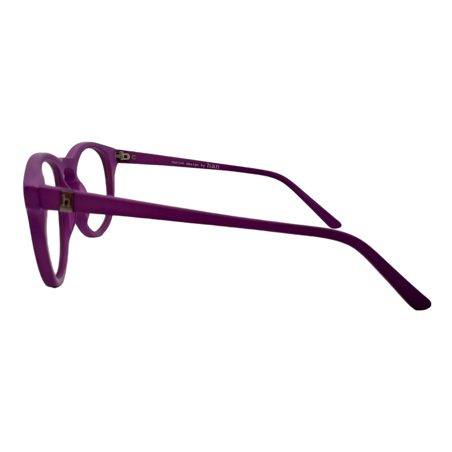 Han Purple Clear Lens Glasses