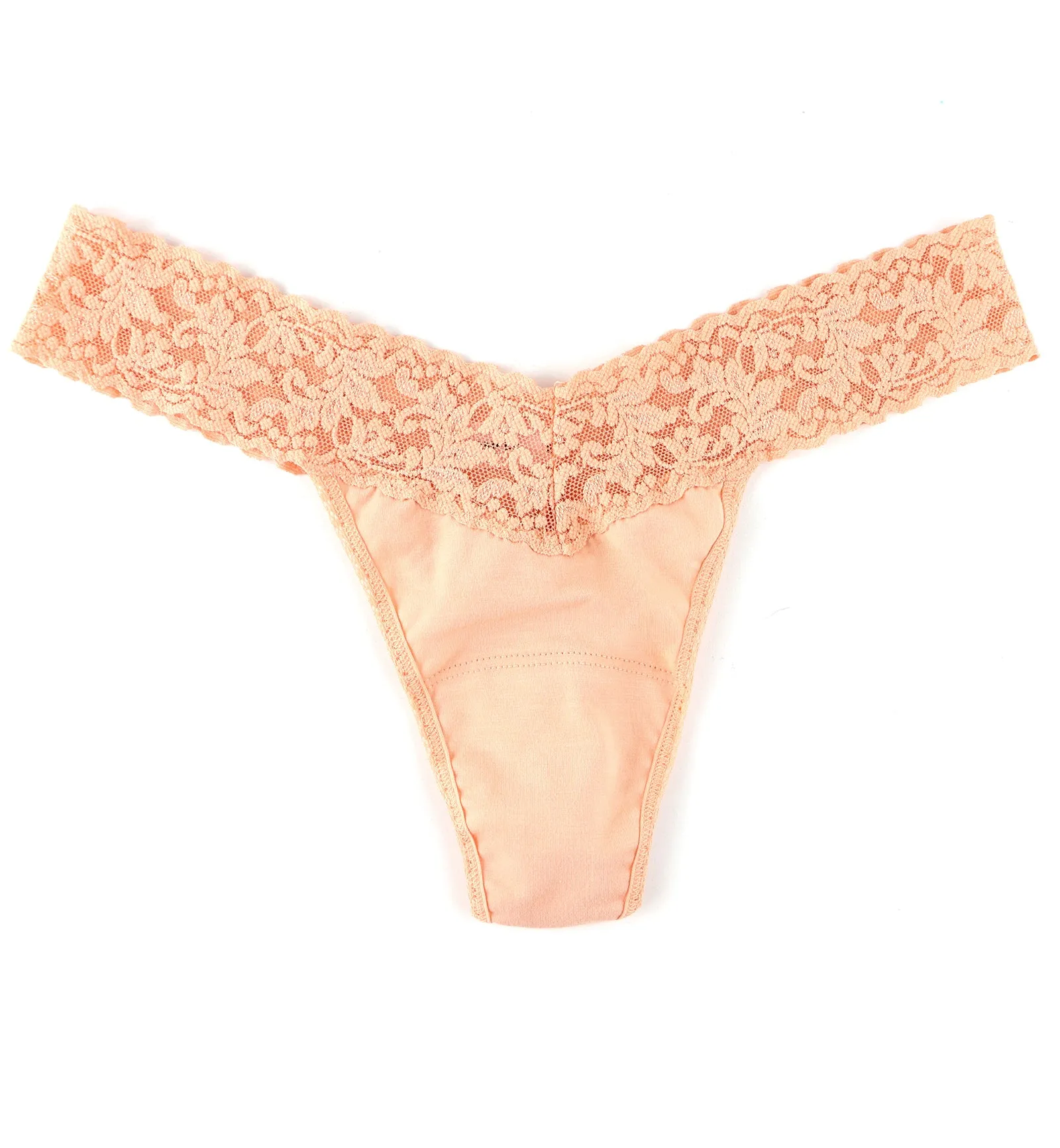 Hanky Panky Cotton Low Rise Thong (891581P) - Apricot Glow