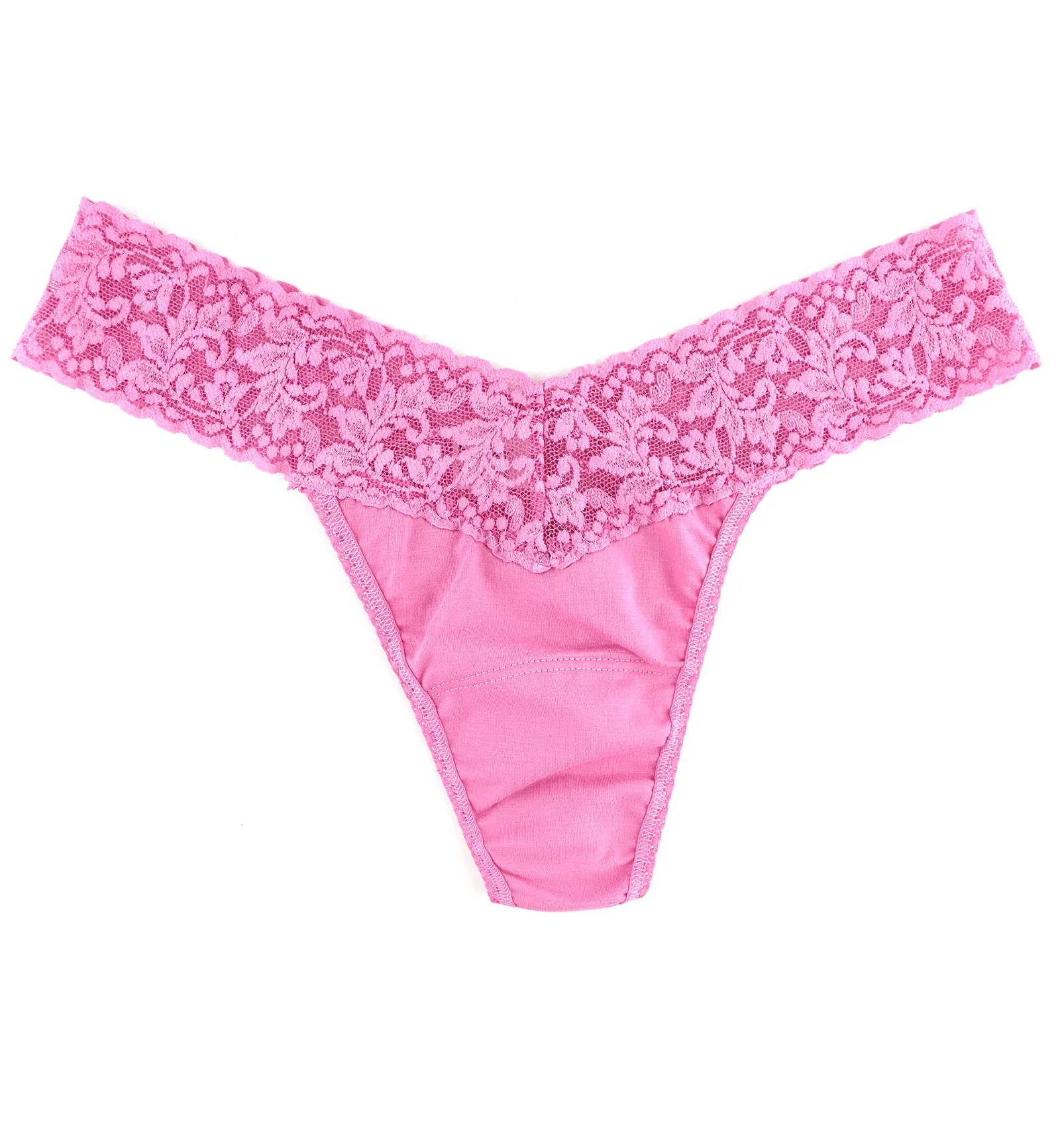 Hanky Panky Cotton Low Rise Thong (891581P) - Chateau Rose