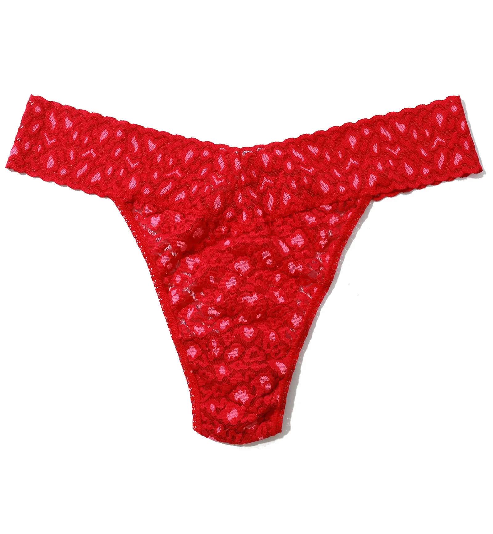 Hanky Panky Cross Dyed Leopard Original Rise Thong (7J1101P) - Berry Sangria/Pink