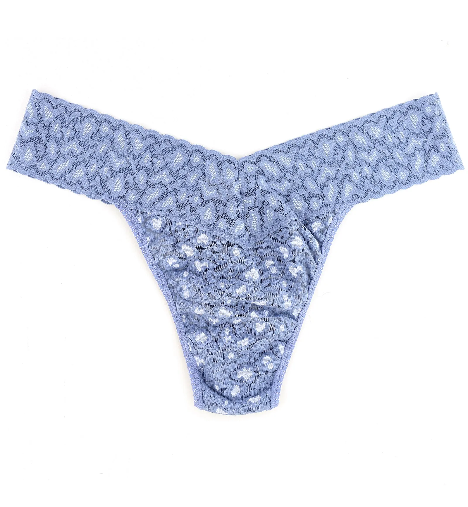 Hanky Panky Cross Dyed Leopard Original Rise Thong (7J1101P) - Stonewash/Serenity Blue