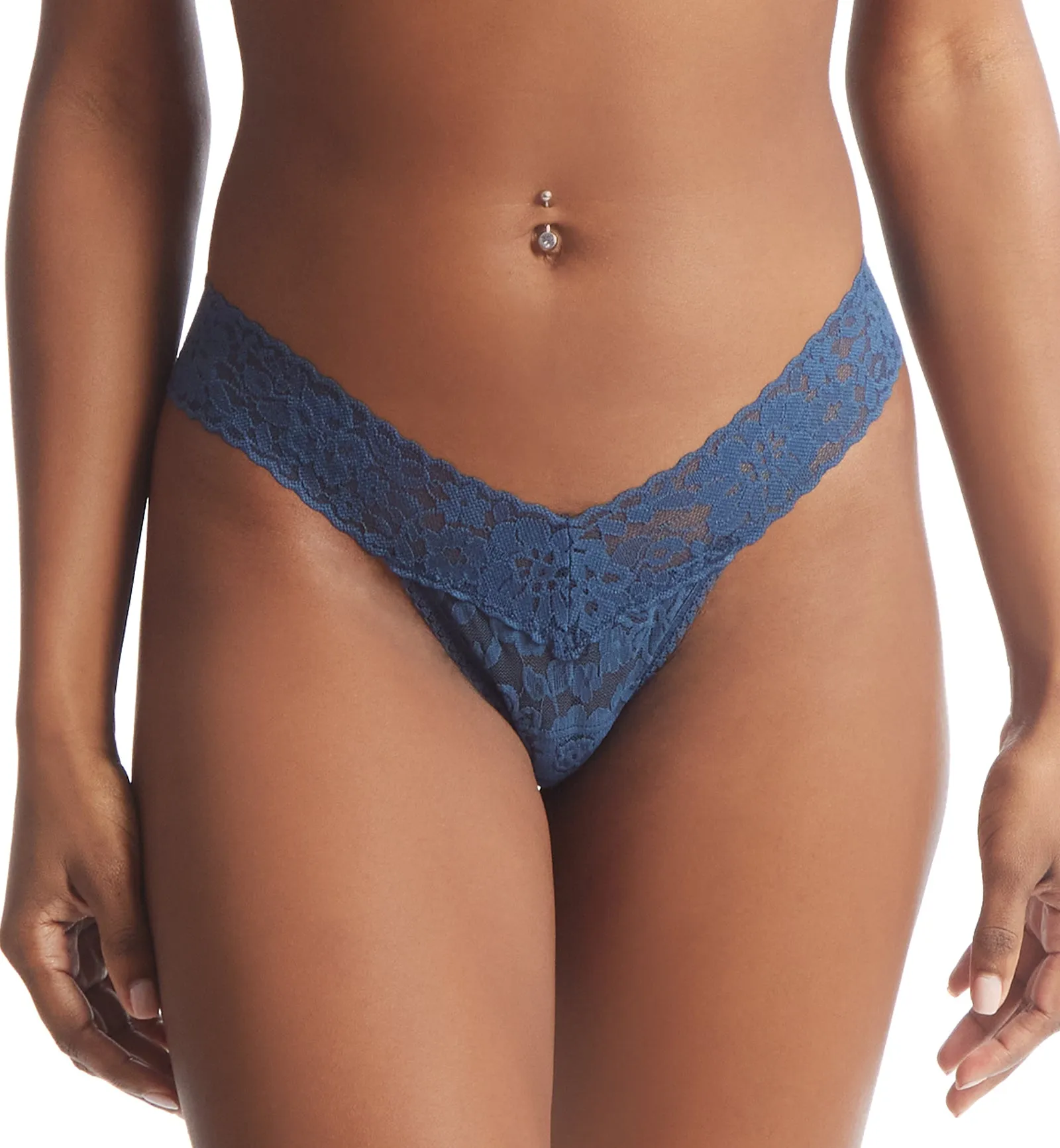 Hanky Panky Daily Lace Low Rise Thong (771001P) - Nightshade