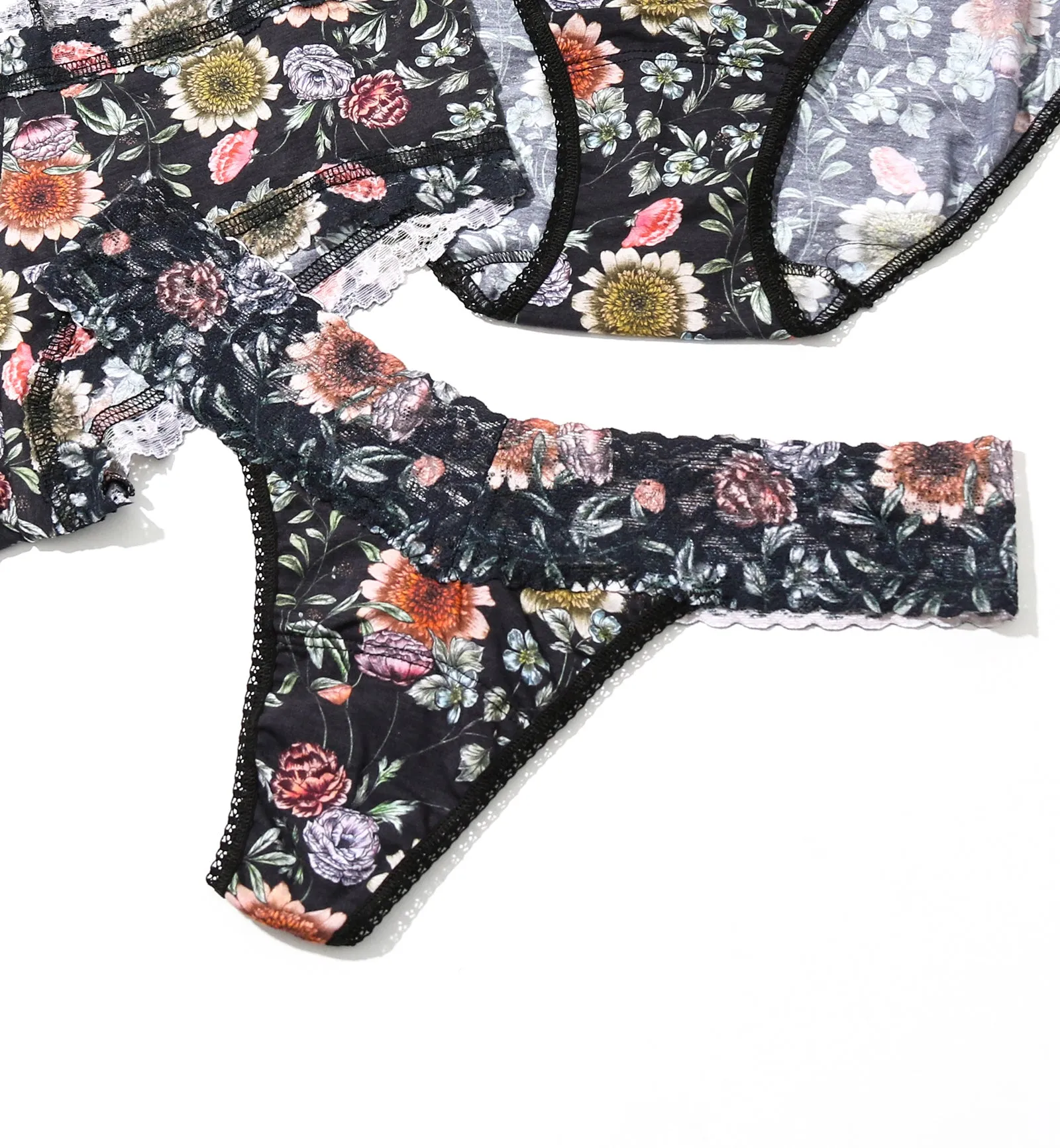 Hanky Panky Printed Organic Cotton Low Rise Thong (PR891581) - Hampton Court Gardens