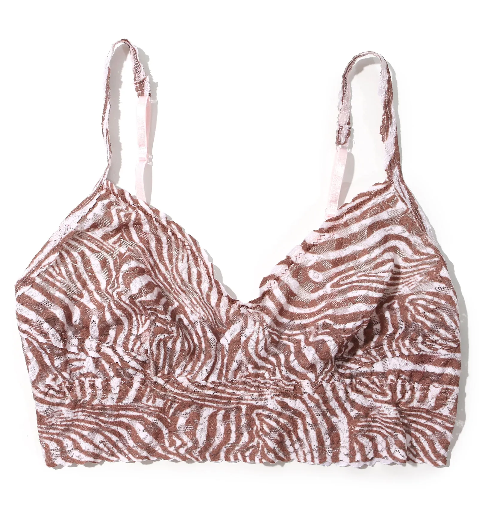 Hanky Panky Printed V-neck Retro Bralette (PR9K7272) - Hide And Seek