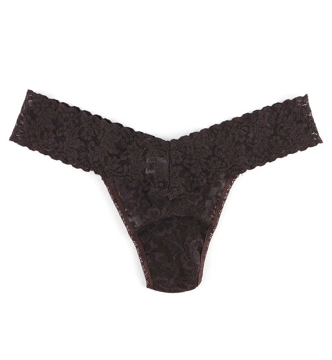 Hanky Panky Signature Lace Low Rise Thong (4911P) - Chocolat Noir