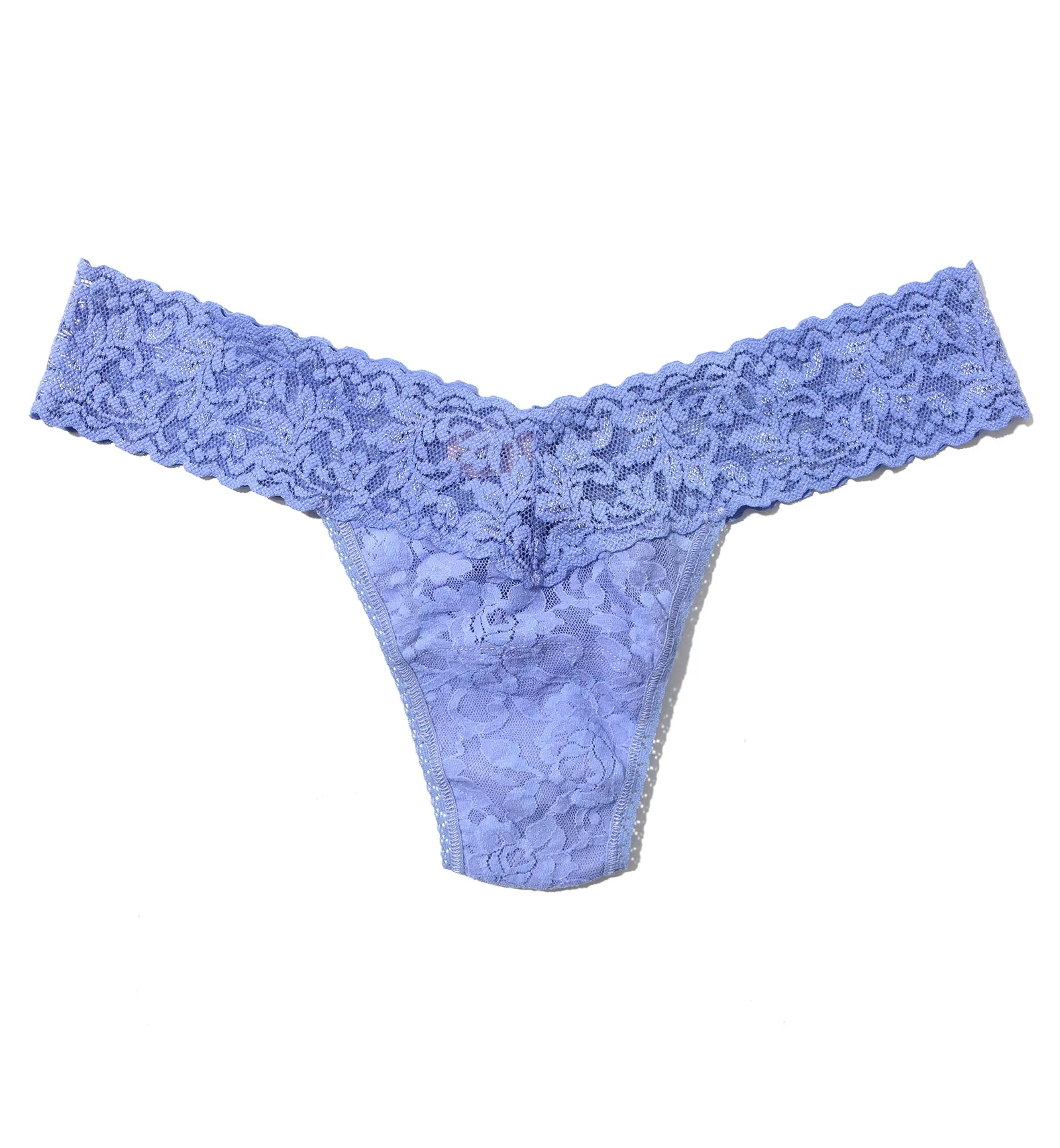 Hanky Panky Signature Lace Low Rise Thong (4911P) - Cool Water Blue