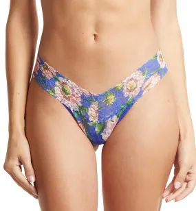 Hanky Panky Signature Lace Printed Low Rise Thong (PR4911P) - Happy Place