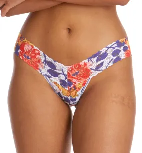 Hanky Panky Signature Lace Printed Low Rise Thong (PR4911P) - Sunrise Blossom