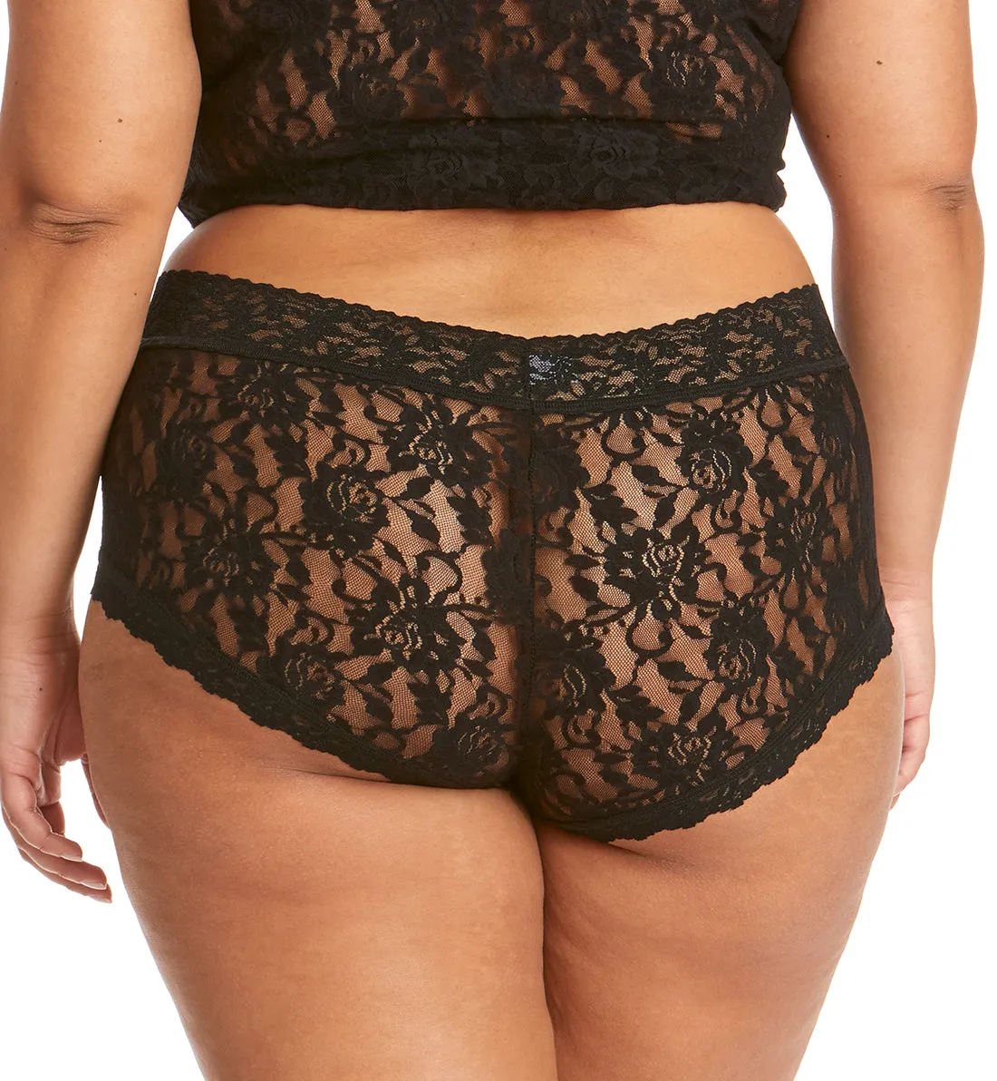 Hanky Panky Signature Lace Wideband Boyshort PLUS (481281X) - Black