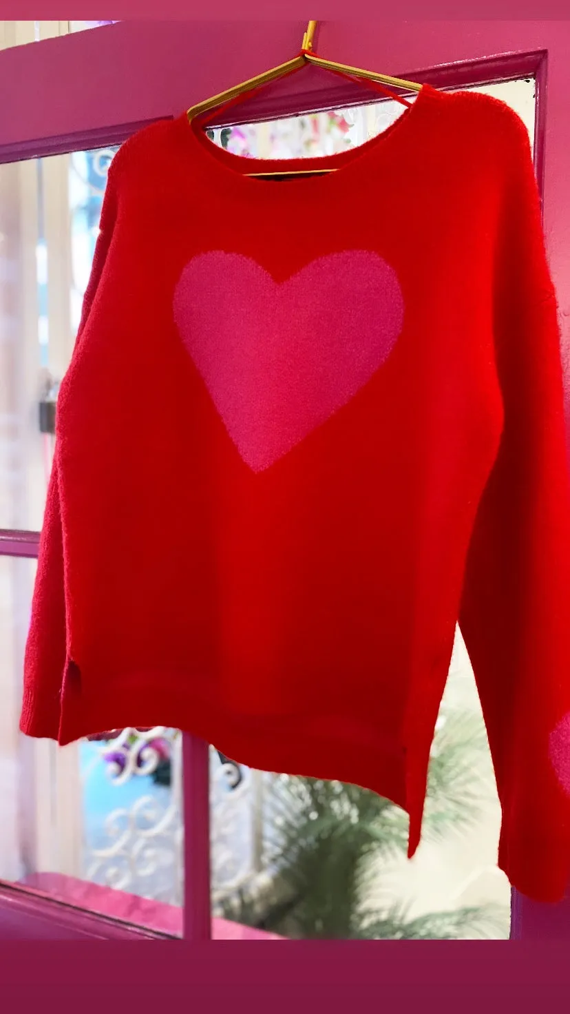 Heart Shaped Box Knit Sweater