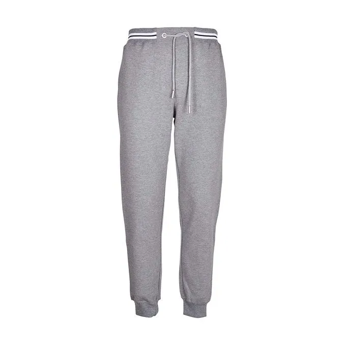 HERITAGE JOGGER WITH CONTRASTING PROFILES Man Medium Grey