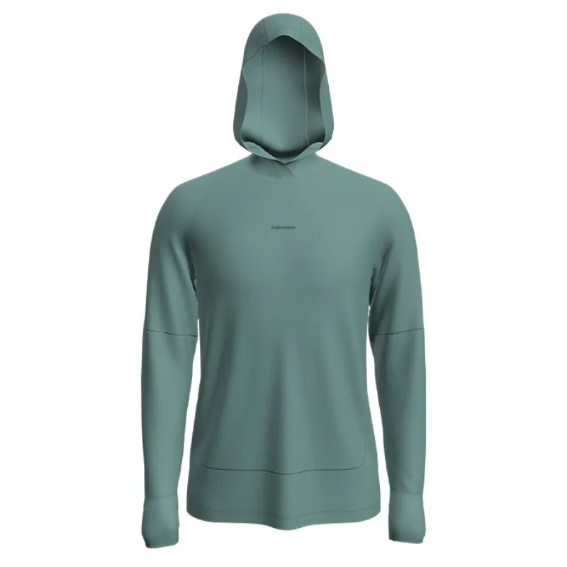 icebreaker Merino T-Shirt Men's 125 Cool-Lite Sphere Long Sleeve Hoodie Tee - Cloud Ray