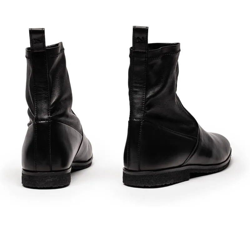 IRENIE Smoke | Leather Boot