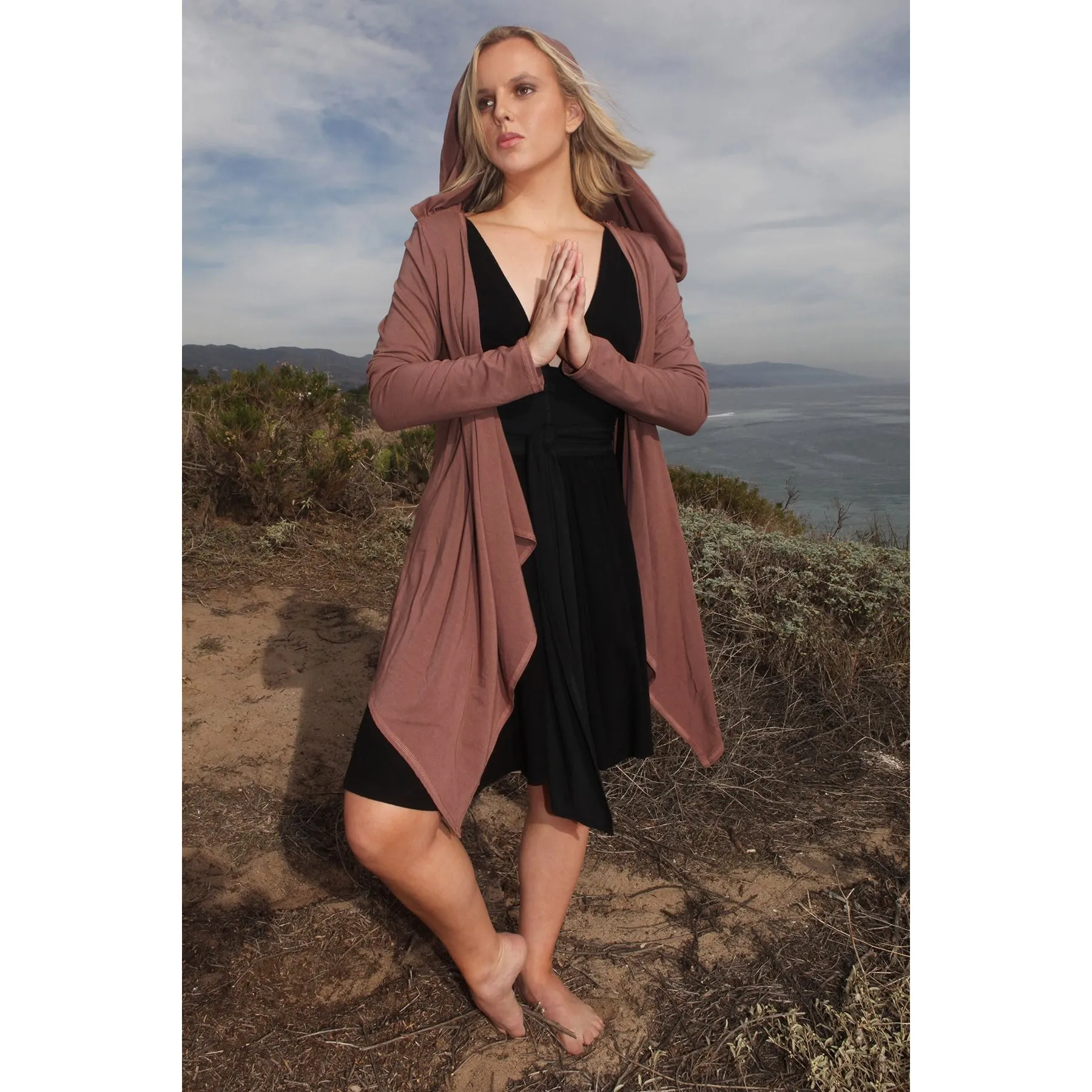 Jedi Yoga Bamboo Hoodie - Taupe