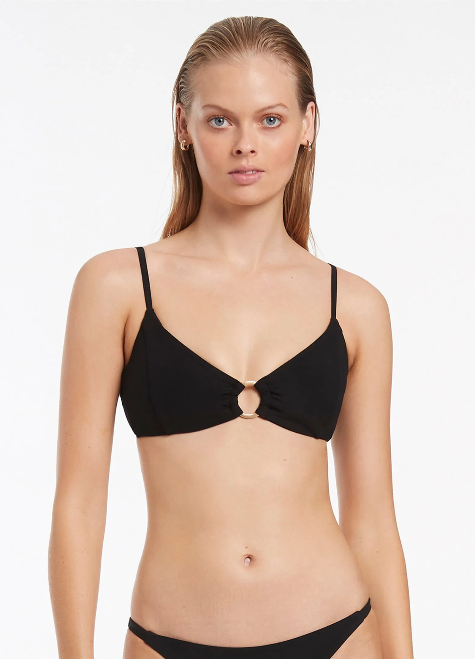 Jetset Trim Bralette - Black