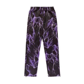 JOGGER PURPLE ALL OVER LIGHTNING Uomo Nero