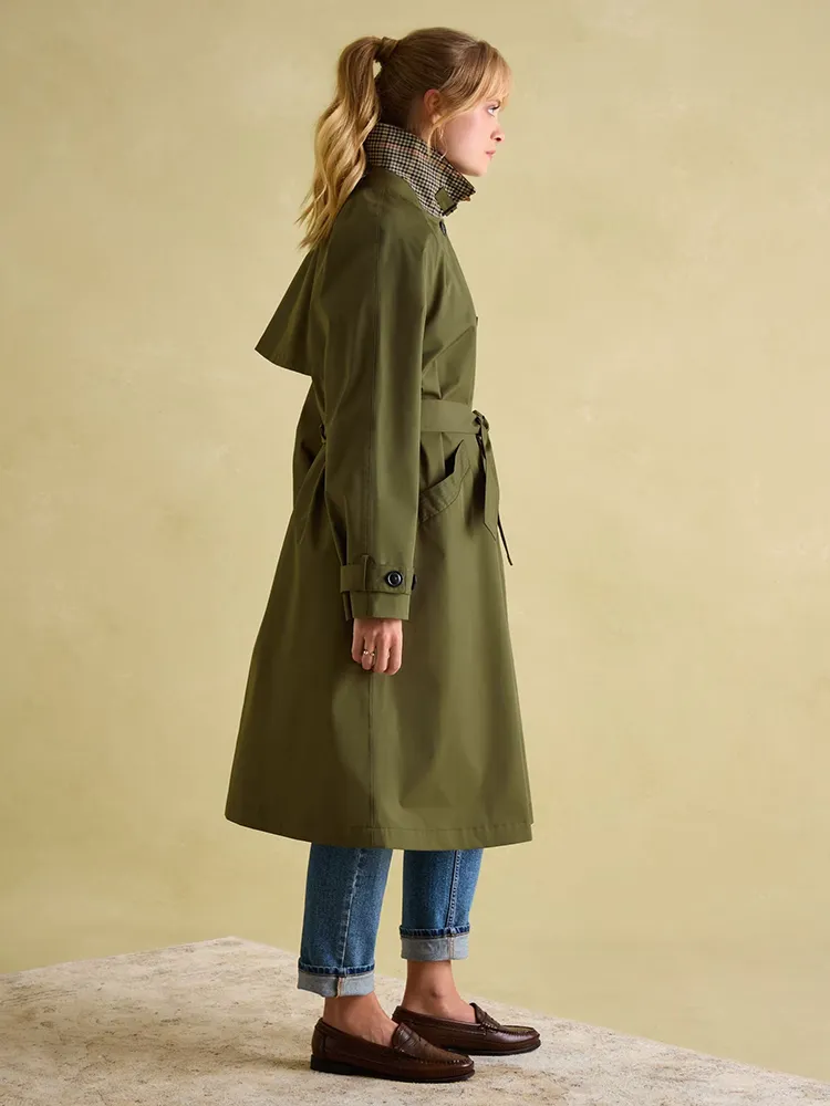 Joules Epwell Waterproof Belted Trench Coat