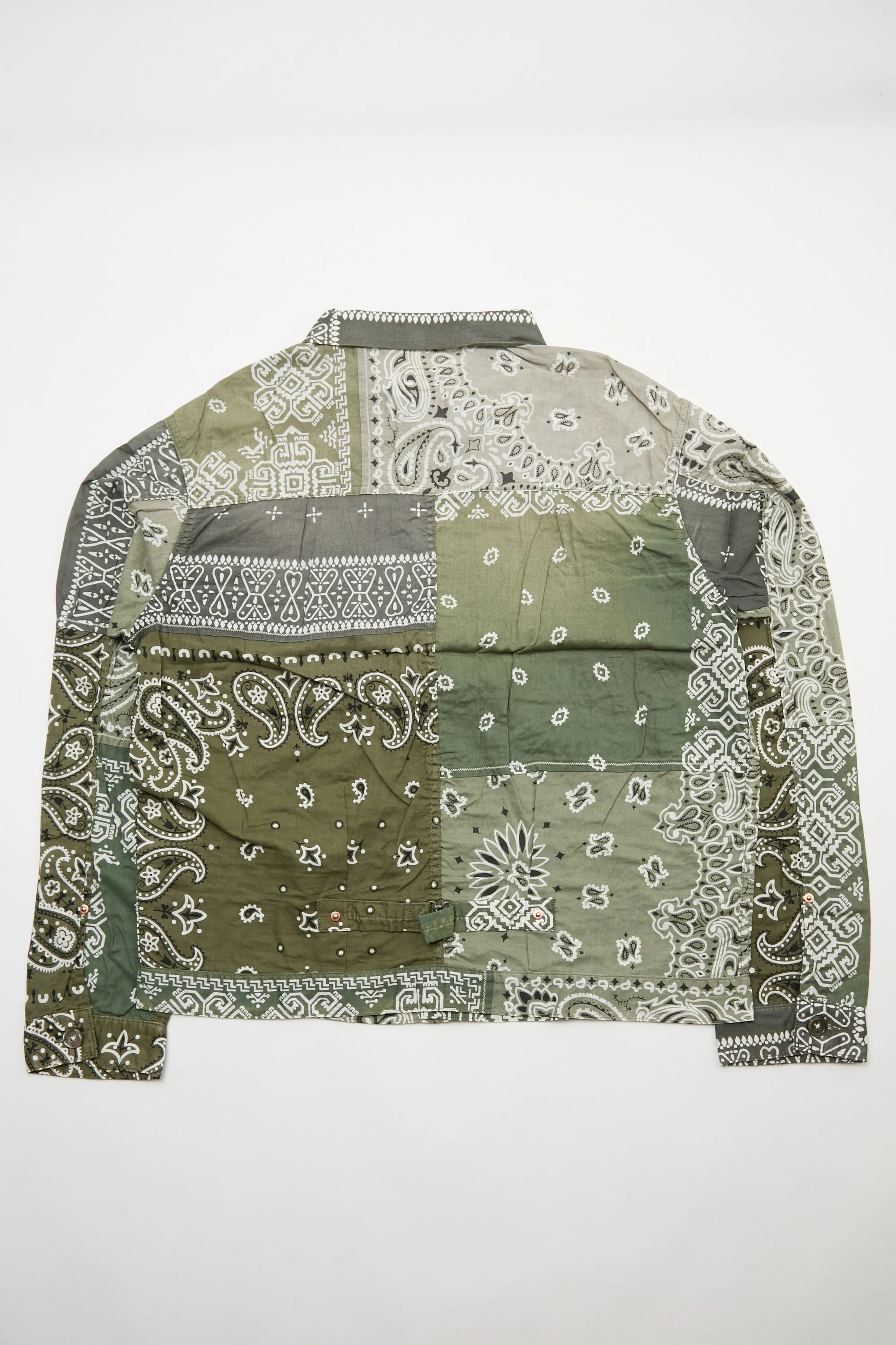 Kapital Gauze Bandana Patchwork 1st Jacket - Khaki