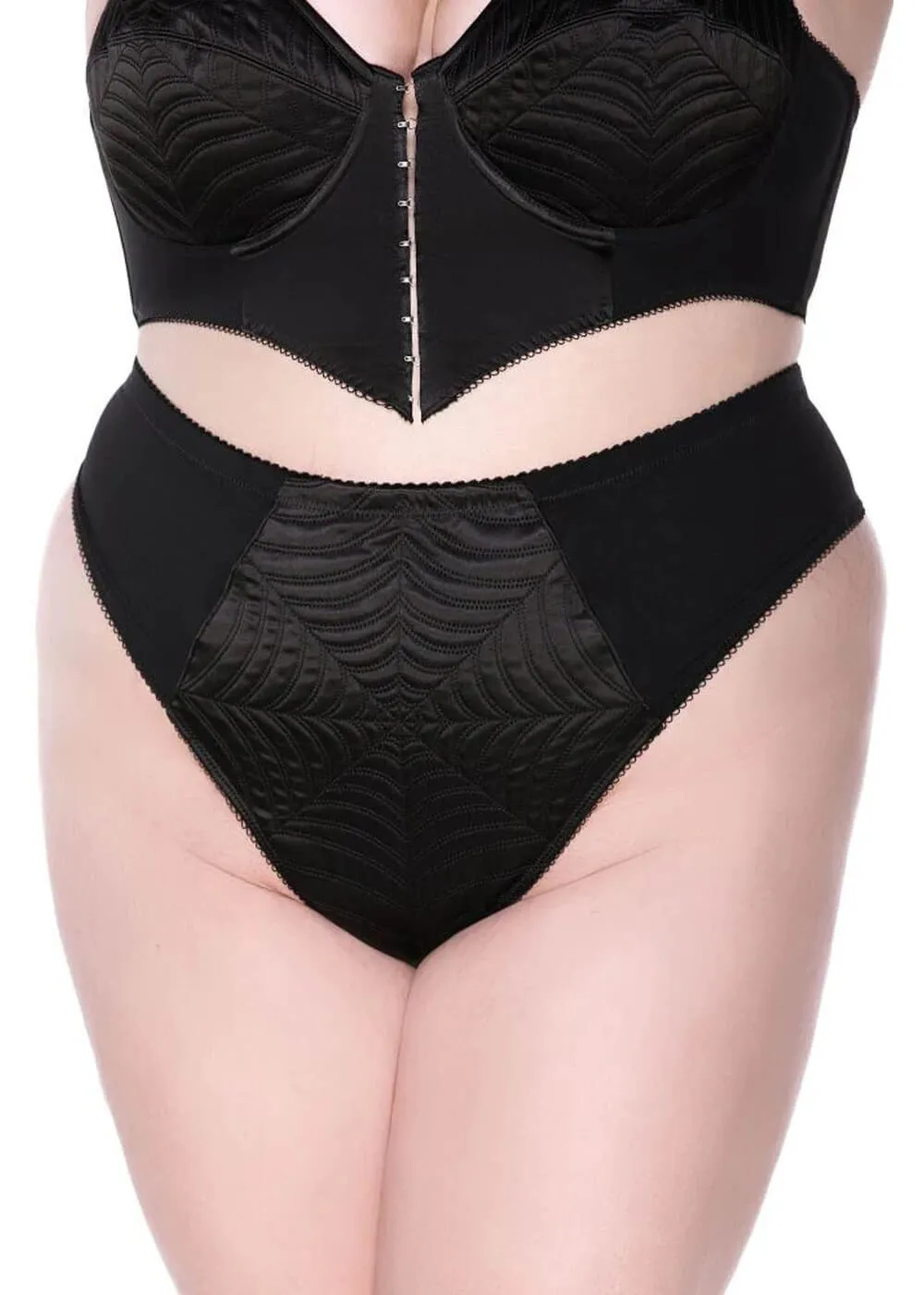 Killstar Webutant Spiderweb Panties Black