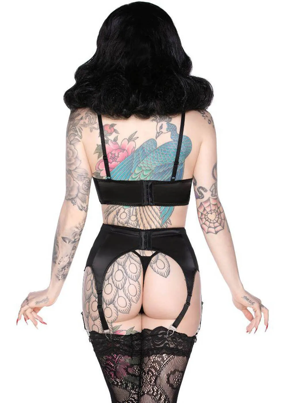 Killstar Webutant Spiderweb Panties Black