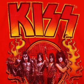 Kiss Rock and Roll All Night Red T