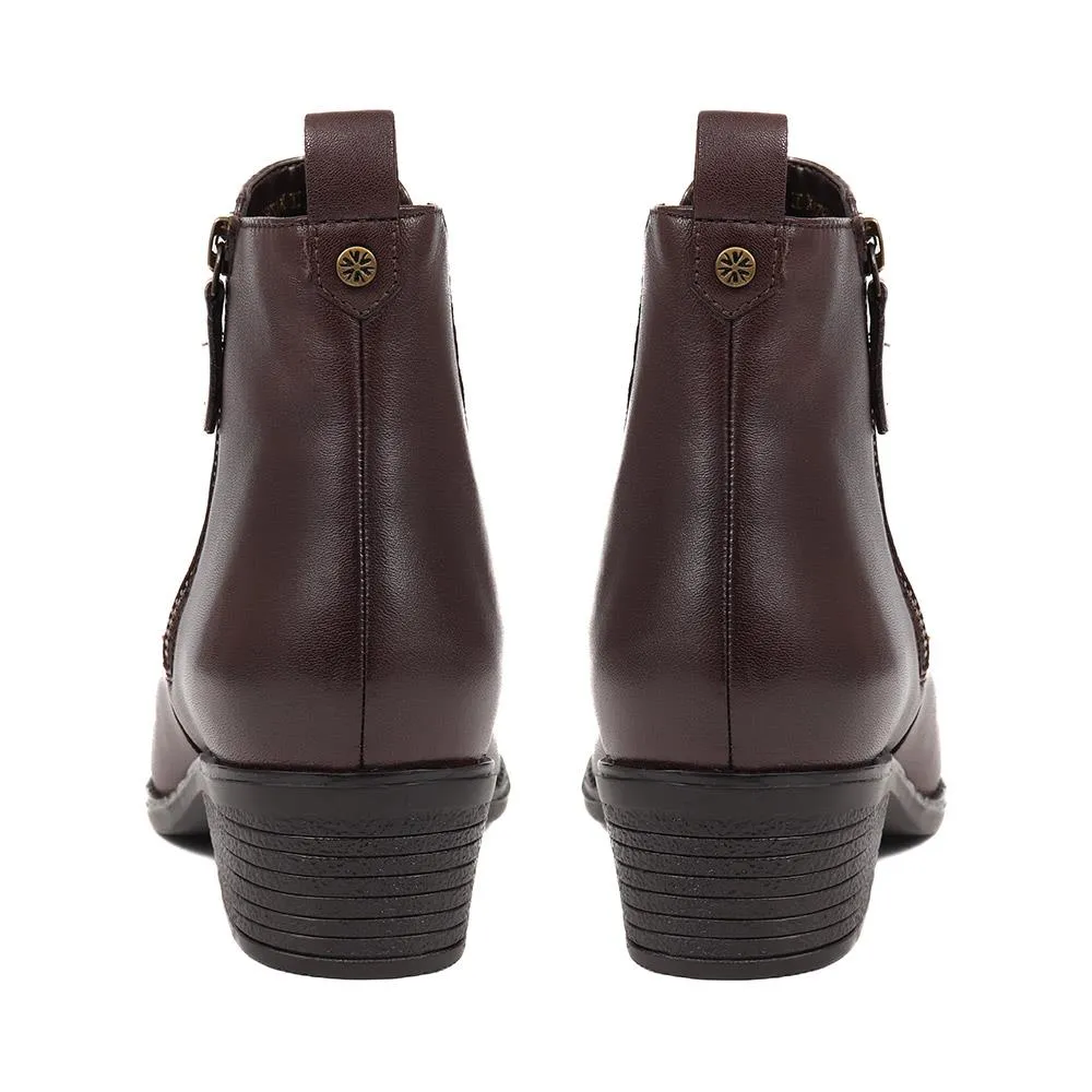 Leather Heeled Chelsea Boots - GUP38500 / 324 315