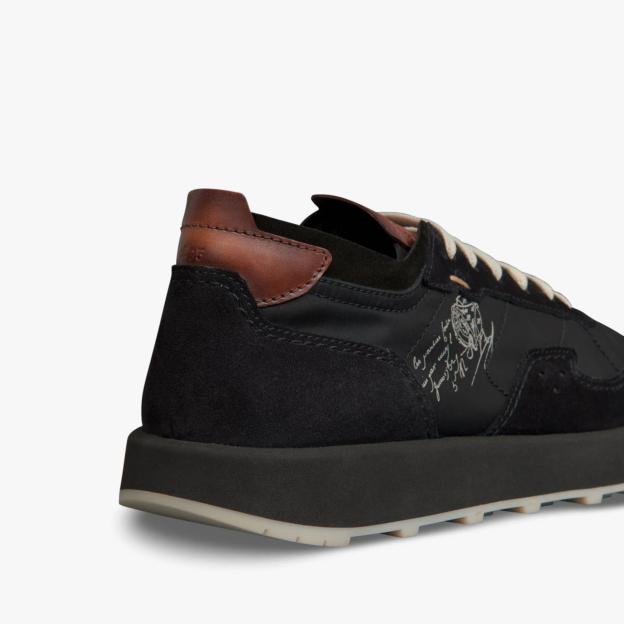 Light Track Suede Calf Leather and Nylon Sneaker