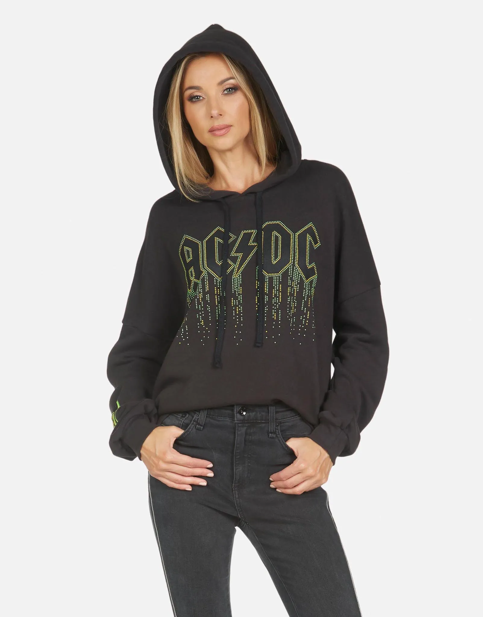 Lila AC/DC Neon Stud