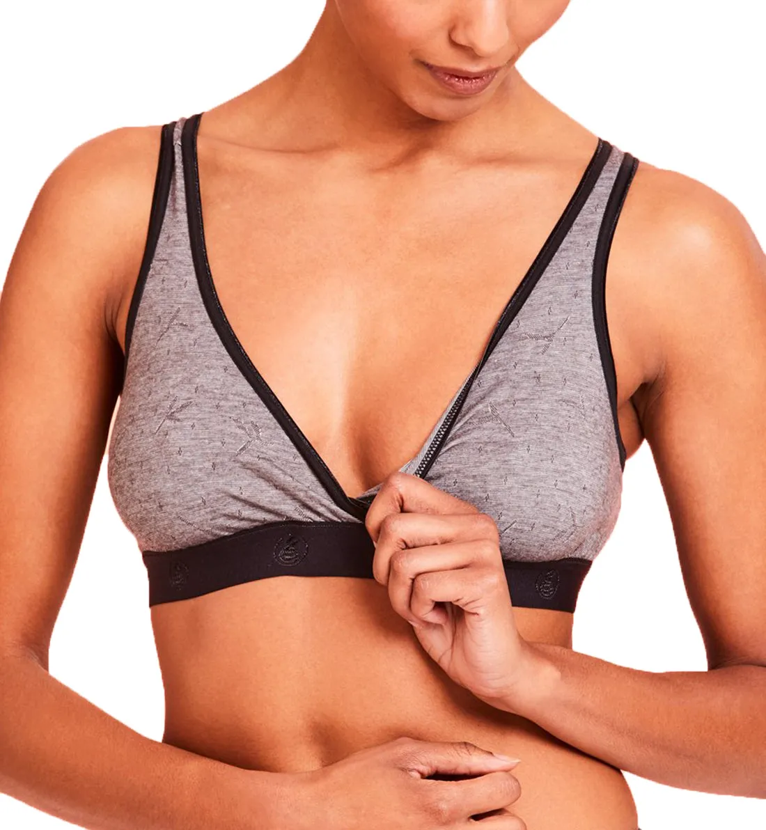 LLLI Cotton/Spandex Pull Over Sleep Bra (4150) - Black