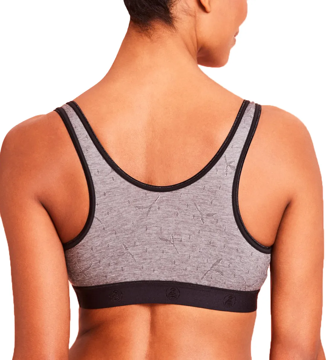 LLLI Cotton/Spandex Pull Over Sleep Bra (4150) - Black