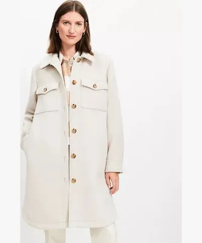 Loft Petite Long Shirt Jacket