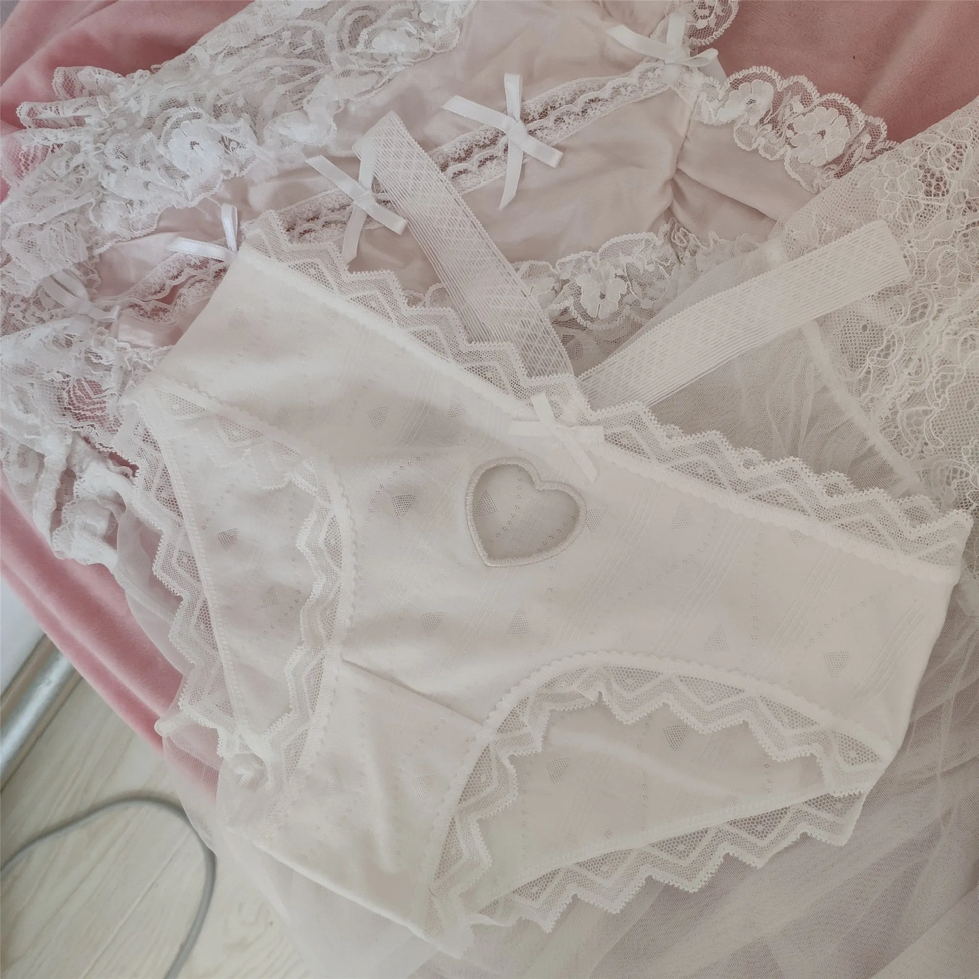 Love heart high waist panties