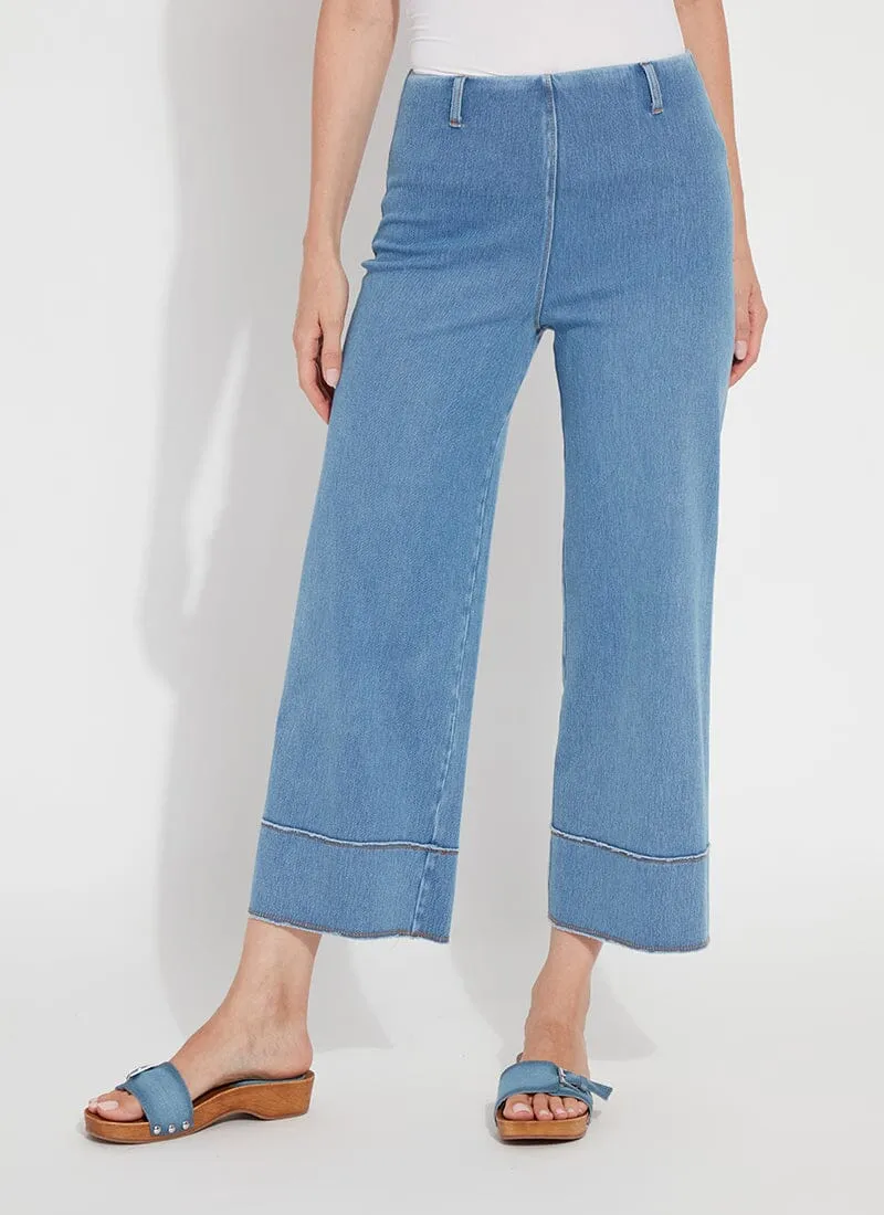 Lysse Margo Hi Waist Wide Crop Denim Pants