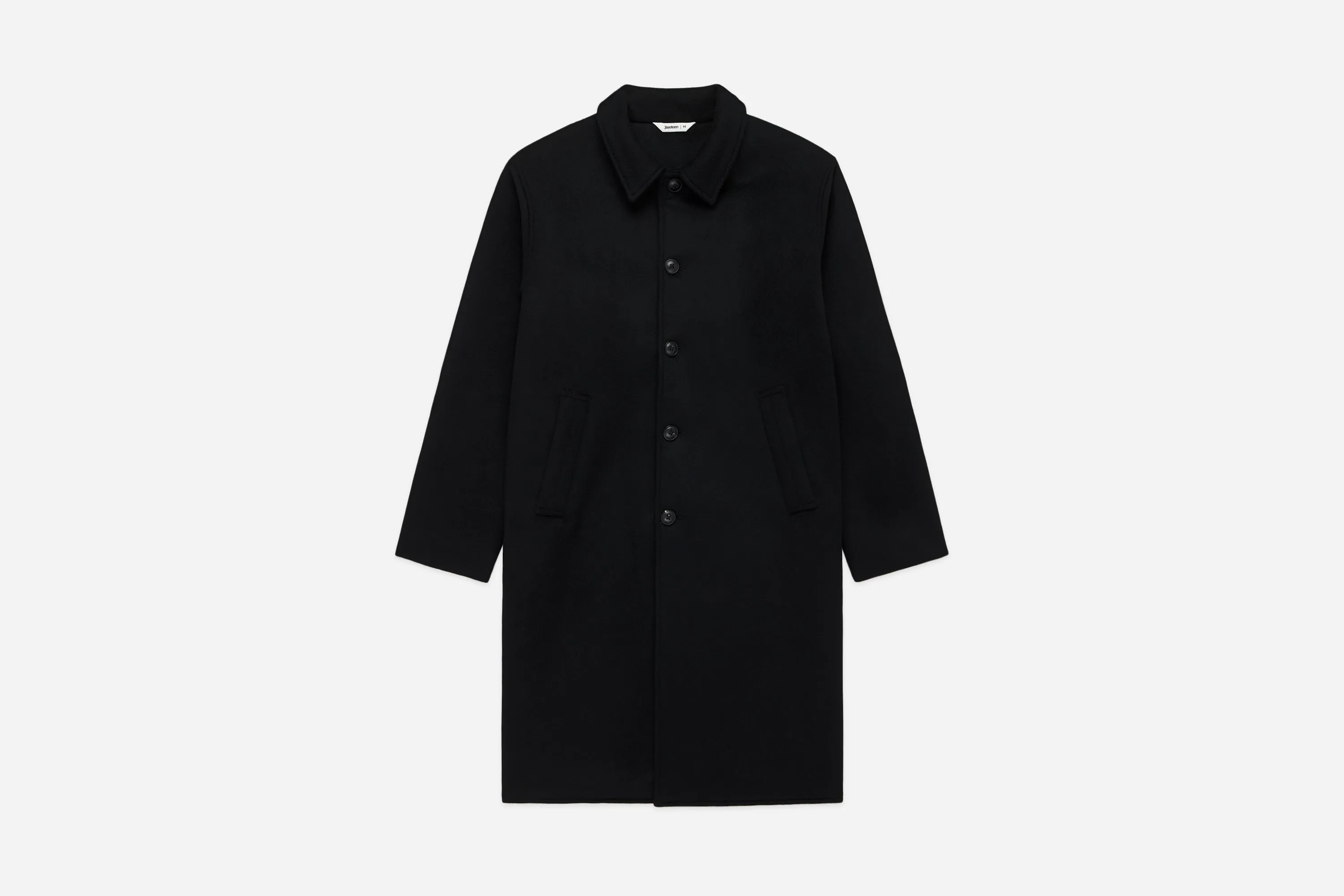 Mac Coat ~ Black Wool/Cashmere