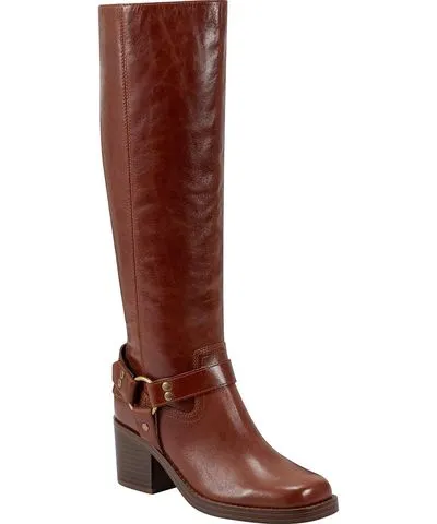 Marc Fisher LAILE Womens Leather Zipper Knee-High Boots