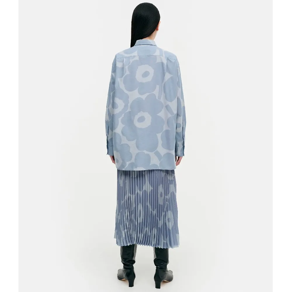 marimekko  |Flower Patterns Casual Style Long Sleeves Cotton Medium