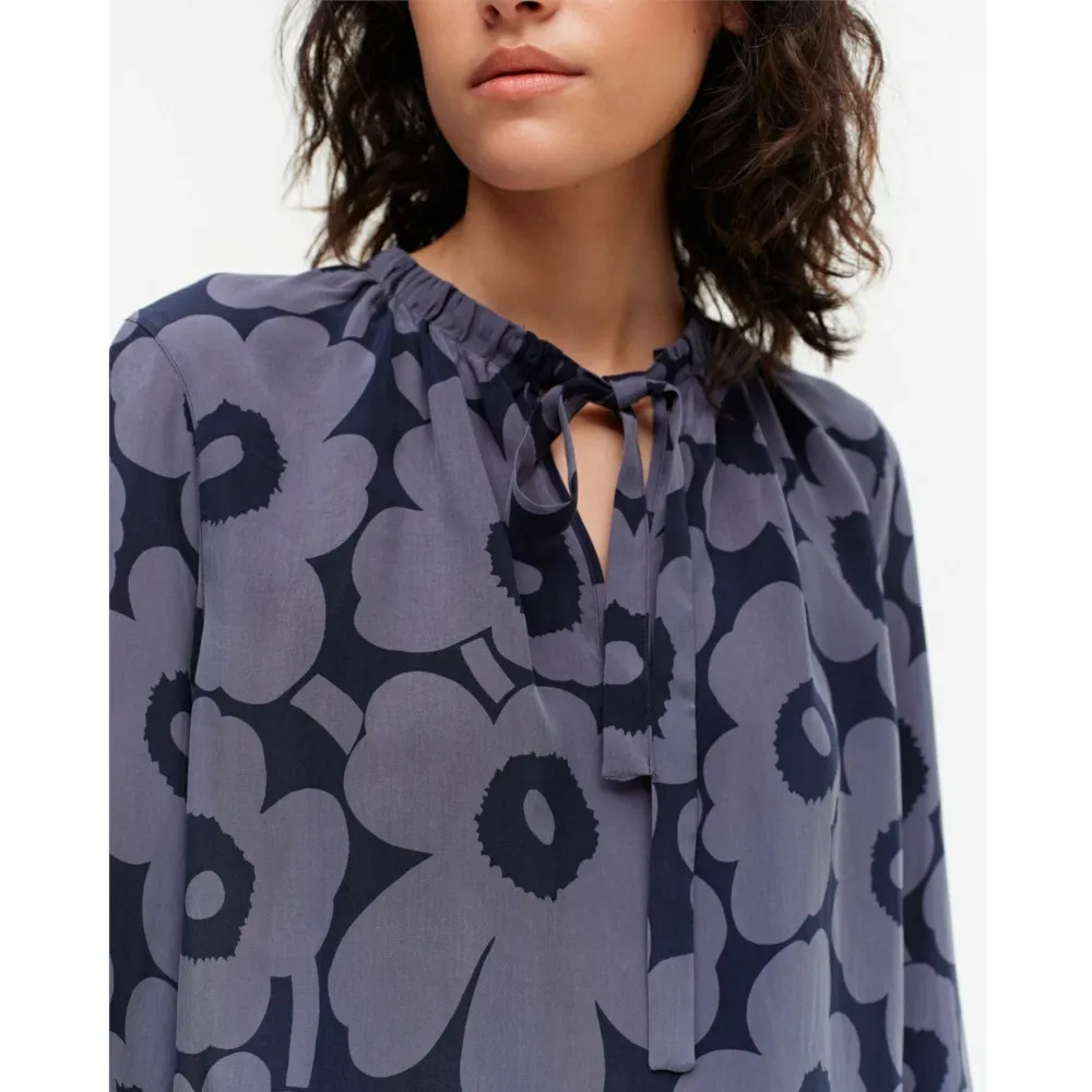 marimekko  |Flower Patterns Casual Style Long Sleeves Medium