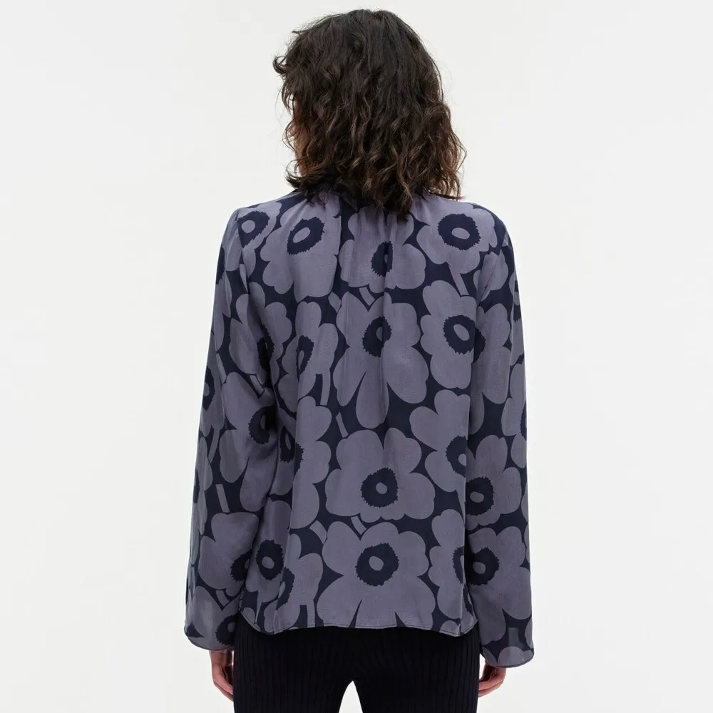 marimekko  |Flower Patterns Casual Style Long Sleeves Medium