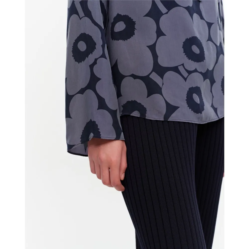 marimekko  |Flower Patterns Casual Style Long Sleeves Medium