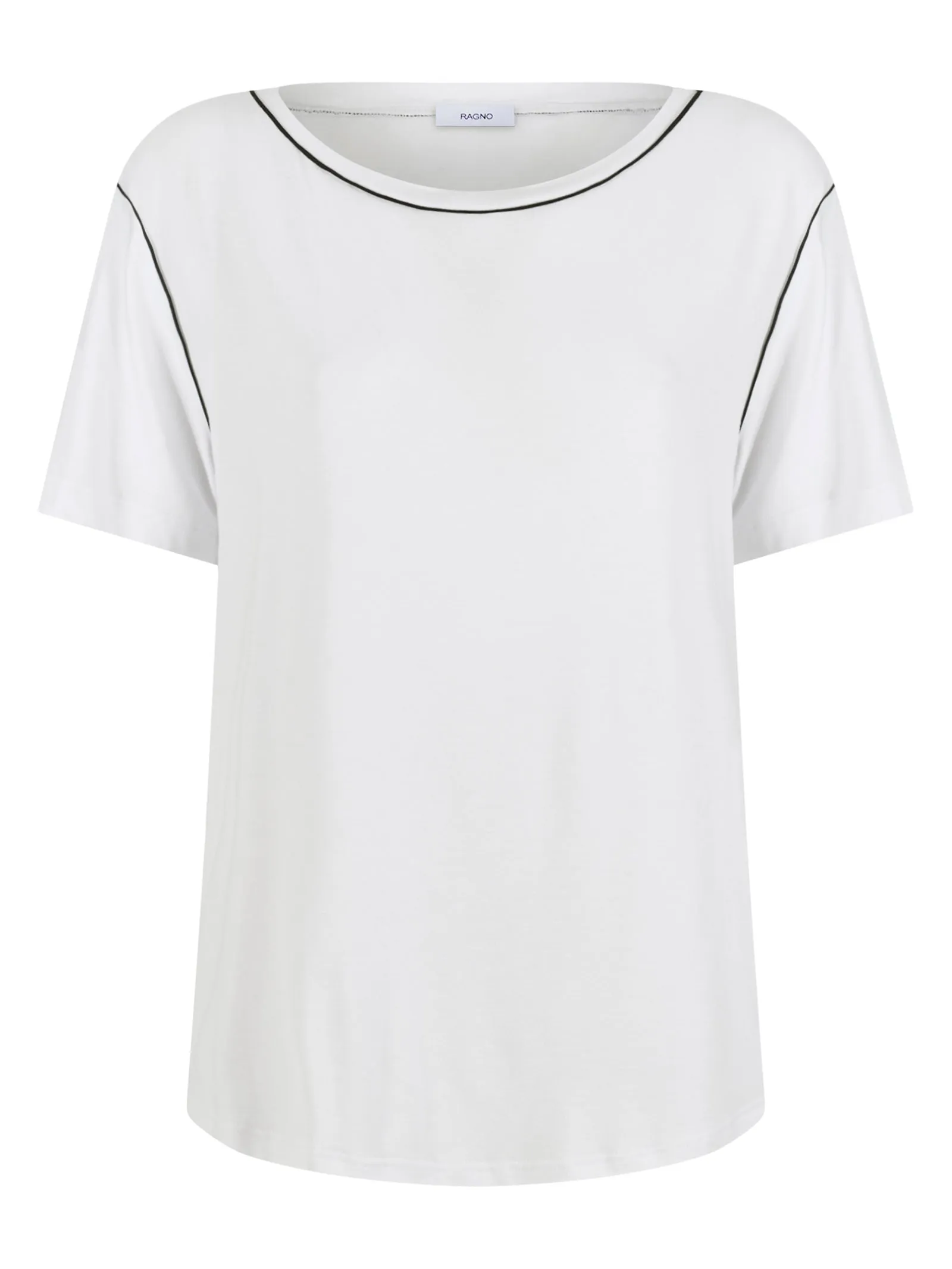 Maxi T-shirt girocollo in Viscosa Summer - Bianco