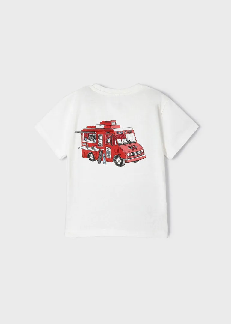 Mayoral S/s t-shirt for boy - Cream