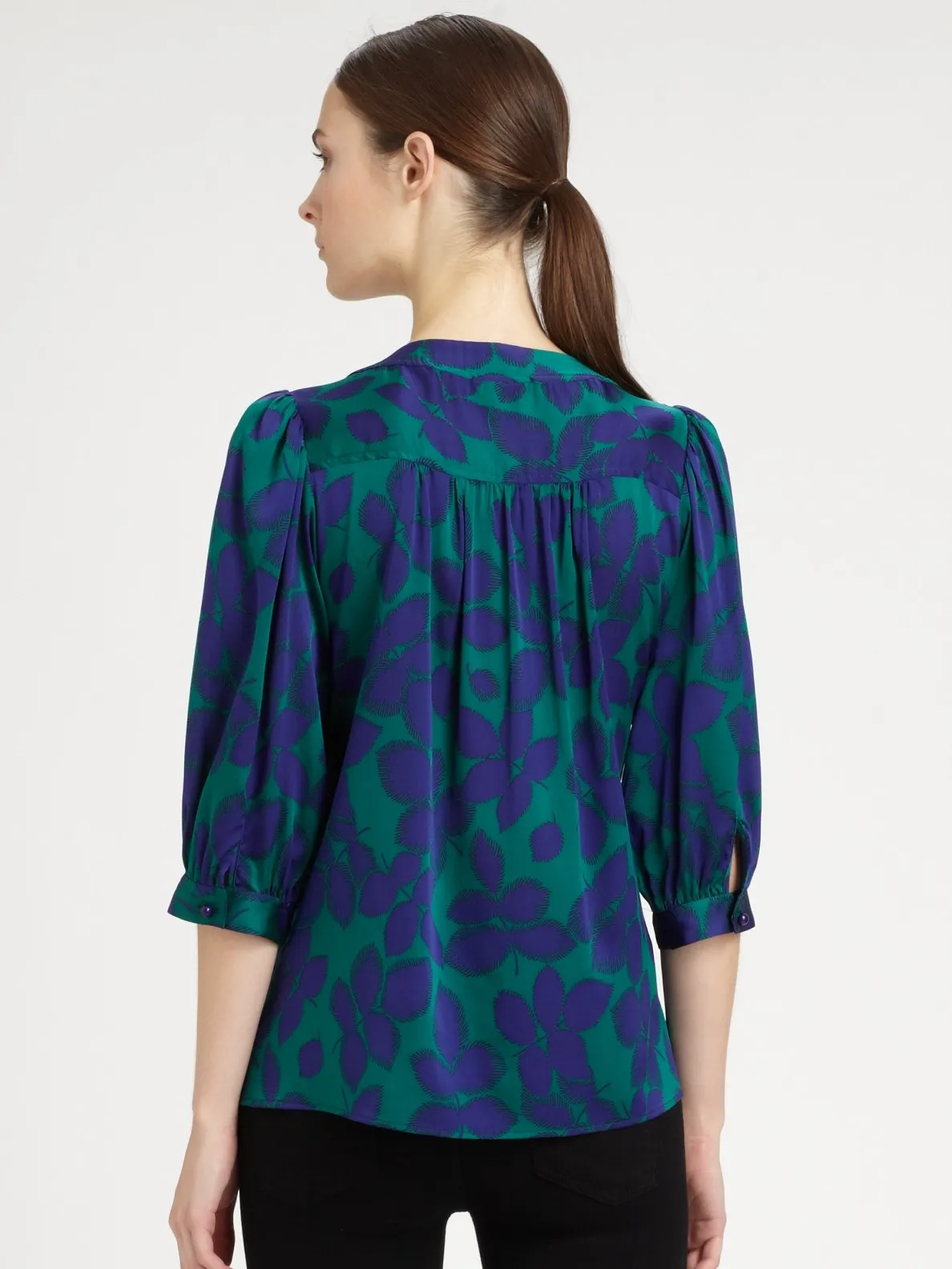 Milly  |Flower Patterns Silk Tunics