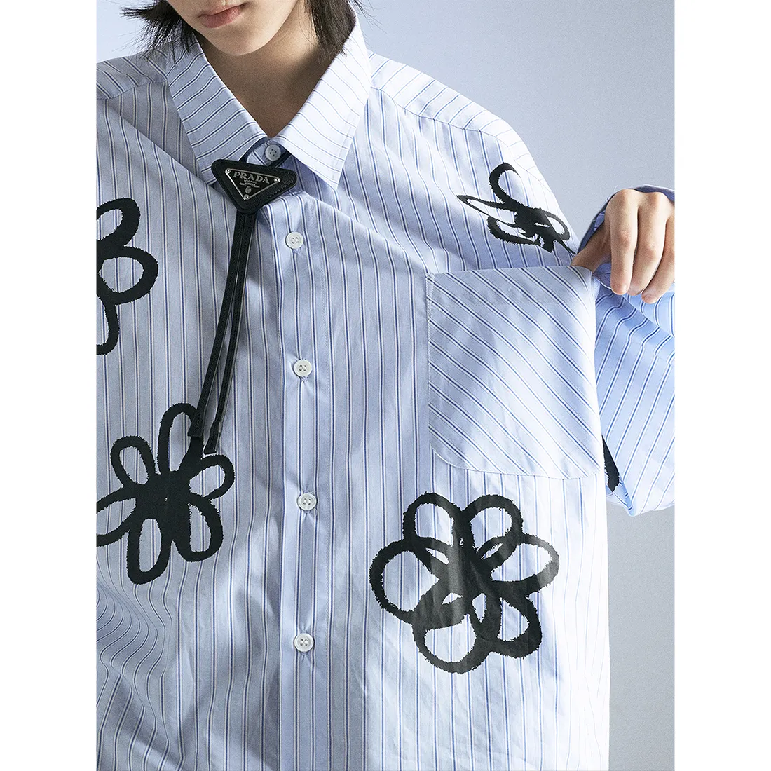 MODITEC  |Flower Patterns Unisex Street Style Long Sleeves Cotton