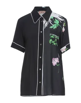 N21 numero ventuno  |Flower Patterns Short Sleeves Shirts & Blouses