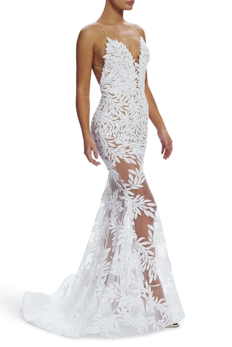 NADINE MERABI Stella Gown (White)- RRP $885