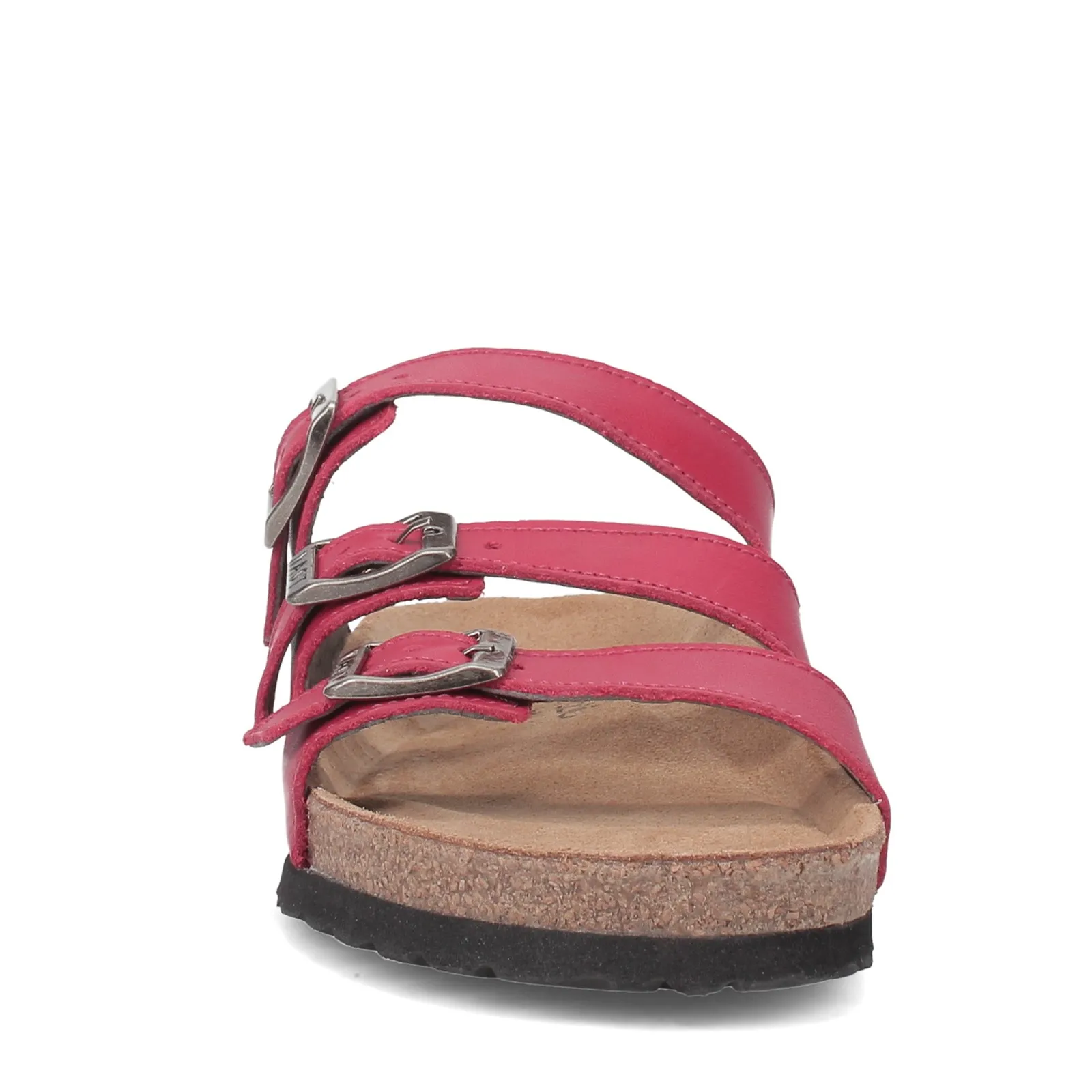 Naot Womens Austin 3 Strap Sandal- Kiss Red Leather