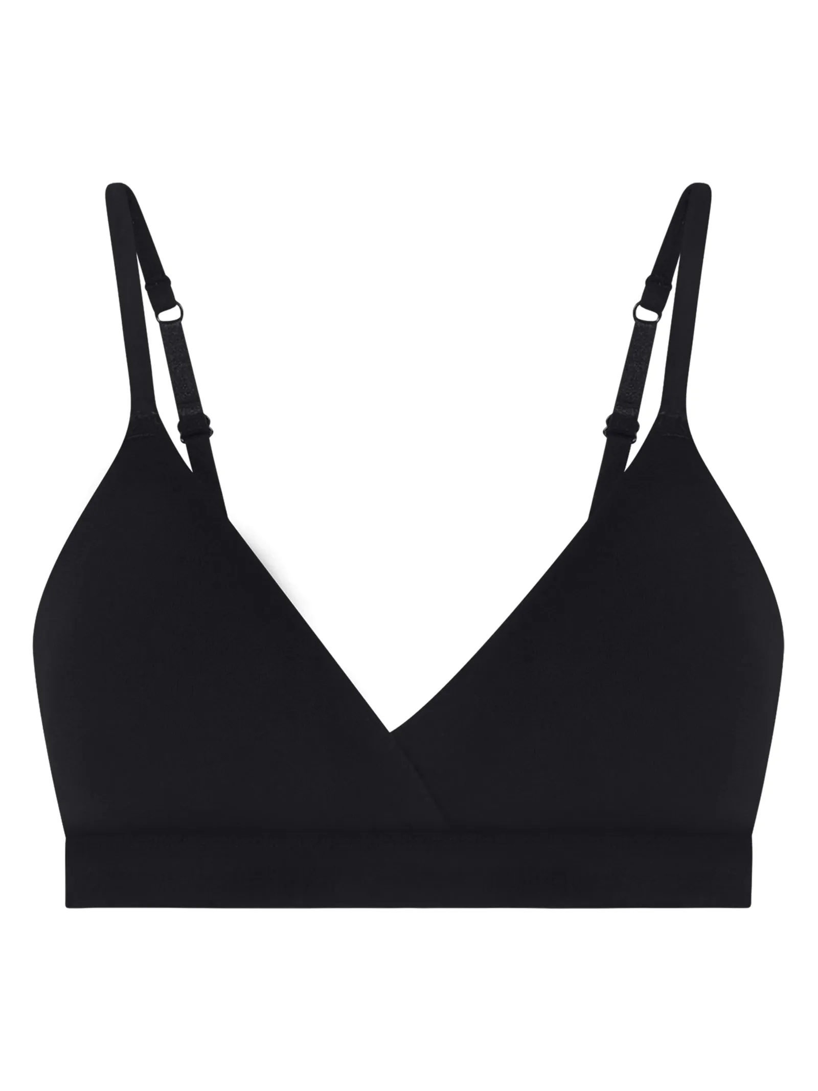 Natural Bralette - Reggiseno light in cotone elasticizzato - Nero