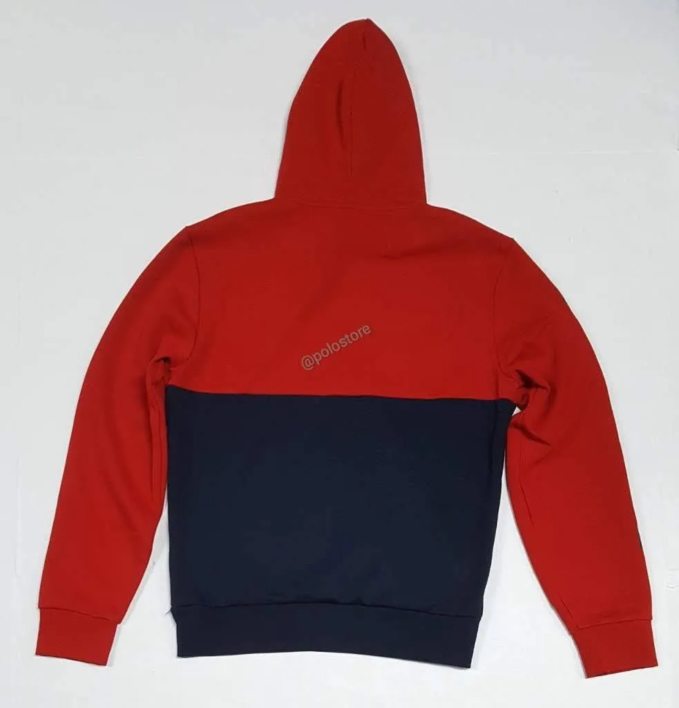 Nwt Polo Ralph Lauren Red/Navy Polo RL-67 Pullover Hoodie