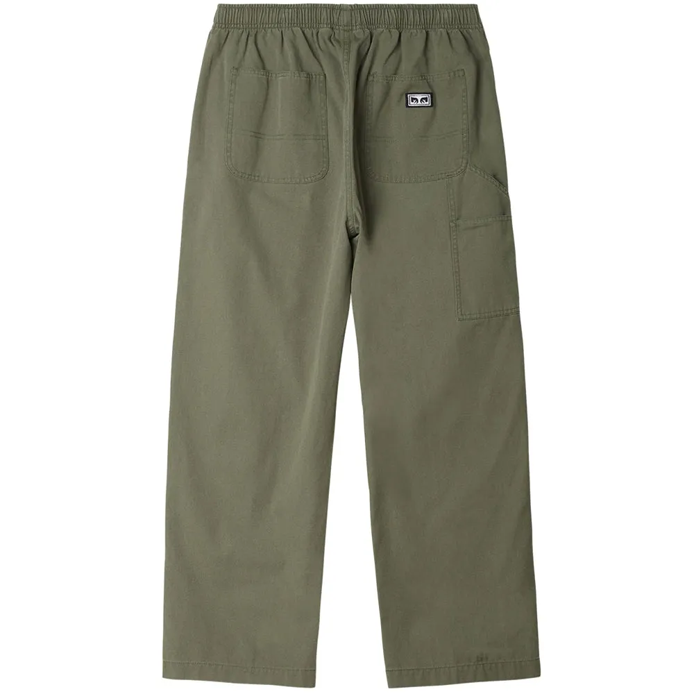 OBEY BIG EASY CANVAS PANT // SMOKEY OLIVE